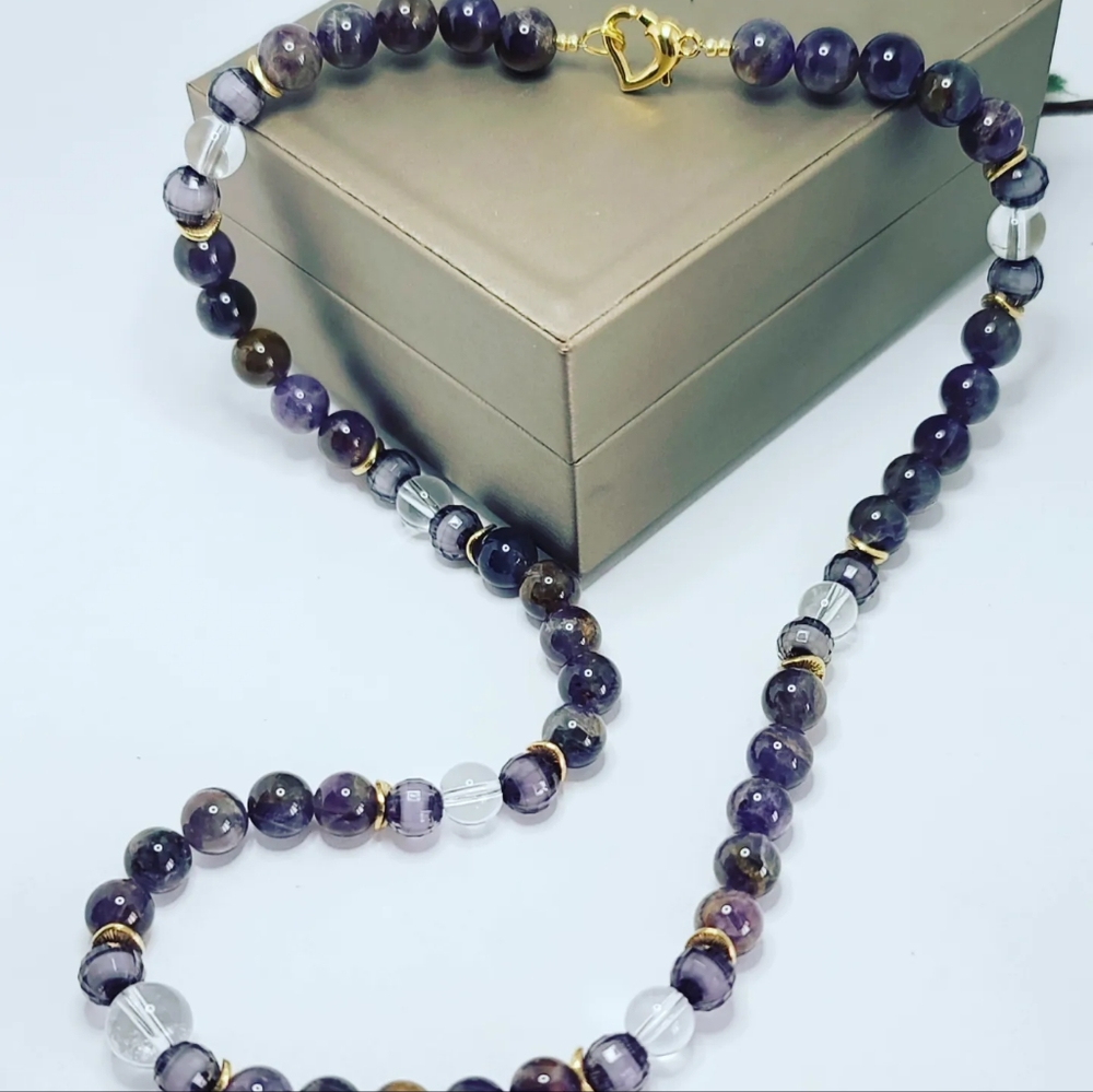 Amethyst, Clear Quartz bracelet